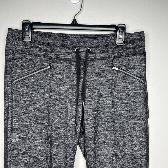 ATHLETA Women's Joggers Gray Size Small Zip Pockets Tapered Legs Stretch Lounge - Picture 2 of 7